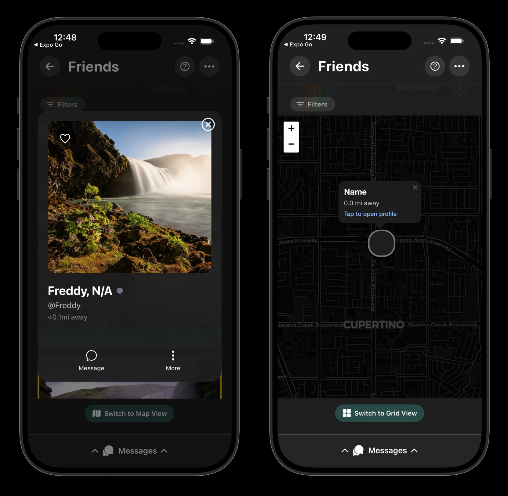 Connections map view